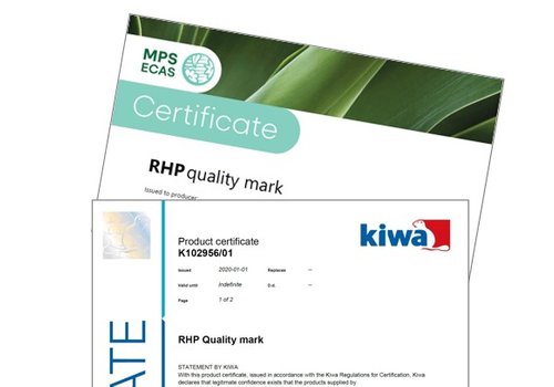 RHP certificate quality mark ECAS Kiwa