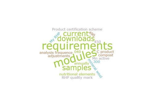 RHP product certification scheme update